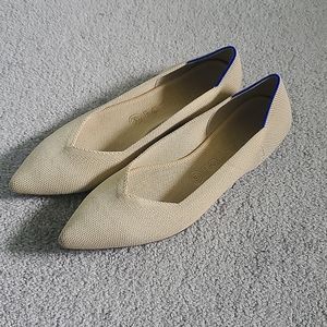 Rothys 'The Point' Flat Ecru Size 10